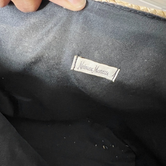 Neiman Marcus Straw Bicolor Tote - Picture 6 of 6